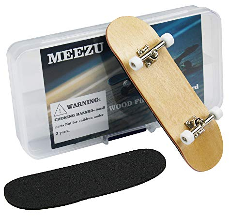 ZoomCrack MEEZU Holz Finger Skateboard Professionelle Griffbretter Räder mit Kugellager Mini Griffbrett Fingerspielzeug für Erwachsene und Kinder 1