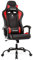 IWMH Gaming Stuhl, Ergonomischer Computerstuhl mit Hoher Rücklehne, Höhenverstellbarer Drehstuhl, Racing Stuhl mit Armlehnen, Verstellbarer Kopfstütze und Lendenstütze (Rot)