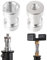 1/4-pouce à 3/8-pouce femelle vis d'adaptateur de caméra, 2 Pack, adaptateur de filetage de trépied à convertir, arrangeur de vis, accessoires de caméra DSLR SLR, metal screw
