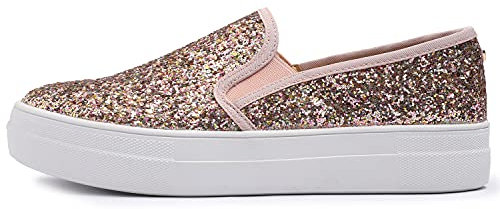Feversole Women's Fashion Slip-On Sneaker Casual Flat Loafers,Sneakers Slip-on alla Moda per Mocassini Piatti Casual da Donna