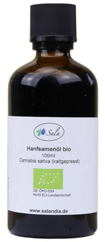 Sala Hanföl Hanfsamenöl kaltgepresst nativ BIO 100 ml Glasflasche