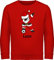 Sweater Kinder Sweatshirt Jungen Mädchen Pullover - Weihnachten Geschenke - Dabbing Weihnachtsmann mit Name und Fußball - 140 (9/11 Jahre) - Rot - für Weihnachtspullover Junge 152 Weihnachts