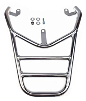 Gepäckträger Topcasehalter Chrom passend für Peugeot Kisbee 50 2T/4T – Inkl. Montagesatz, max. 10 kg Belastung