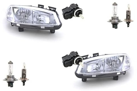 Johns, Scheinwerfer passend für Renault Megane II 02-05 mit H7 H1 Set L R m. Stellmotor