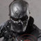 Halloween Maske,Totenkopf Maske Erwachsene,Taktischer Geistermaskenhelm mit Metallgitter Augenschutz, Gruselige 3D Skelett Helm Aus NatüRlich Latex FüR Cosplay Halloween Party Kopfbedeckung (schwarz)