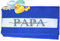 PAPA Handtuch personalisiert mit Kinder Namen bedruckt| Duschtuch, Badetuch, Saunatuch, Sporthandtuch| Frottiertücher |Geburtstag, Vatertag persönliche Geschenk Idee | Größe:70x140cm (Dunkelblau)