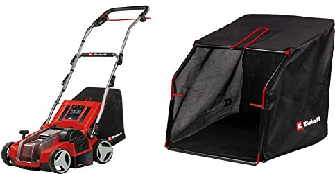 Einhell Akku-Vertikutierer-Lüfter GE-SA 36/35 Li-Solo Power X-Change (36 V, Brushless, 35cm Messerwalze, 28L Fangsack, einstellbare Arbeitstiefe, ohne Akku, inkl. Ersatzfangsack)