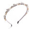 IYOU Schick Kristall Stirnband Strass Grau Haarbänder Perle Delicate Vintage Party Haarschmuck für Frauen und Mädchen