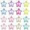 16 Pezzi Mollette per Capelli Bambina, Clip BB a Forma di Stella Colorate, Forcina per Bambini, Colorato Stella Clip di Capelli, Fermagli per Capelli a Scatto per Ragazze, Mollette per Capelli Bambina