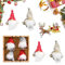 4 Piezas Decoraciones de Gnomo Navideñas, Gnome Adornos Navideños Felpa, Colgante de árbol de Navidad de Santa, Muñeco de Papá Noel Sin Rostro, Gnomos de Peluche de Navidad, para Decoración de Casa