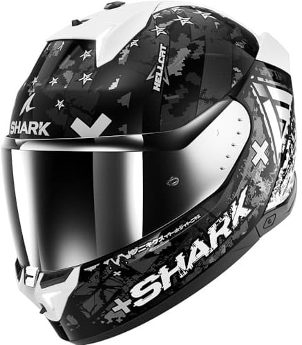 SHARK, Integraler Motorradhelm SKWAL i3 HELLCAT Black/Grey KUS, L