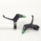 PETSTIBLE Bremshebel, Kinderwagen, , Fahrradbremsen, kurzer Griff, mechanische Scheibenbremsen, lineare Zugbremsen (grün)