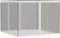 Outsunny Zanzariere per gazebo barnum 3 x 4 m - set di 4 zanzariere con cerniera + ganci di fissaggio - poliestere nylon