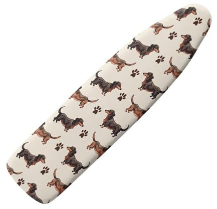 Belidome Dachshund Dog Print Iron Board Cover Sleeve Elastic Ironing Board Covers