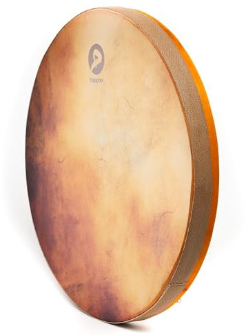 Matapoor Handmade Daf, Djembe aus Holz mit Kunstleder, Nickelringen, bequem