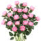 JUSTOYOU 20 PCS Realistische Seidenblume, Rosa Rose mit Stiel, künstliche Rose Bouquet, für Home Table Office Party Hochzeit Garten Arrangements