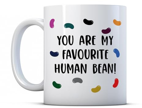 BWW Print - You are My Favourite Human Bean! - Punny Valentines Day Mug Gift, Ceramic, 11fl.oz.