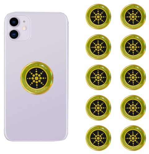 HAMKU Patch Anti Ondes Portables 10 Pièces Autocollants Pour Téléphones Portables Auto-adhésif Protection Efficace Contre Les Ondes Wi-FI et 5G pour Téléphones Tablettes et PC,A