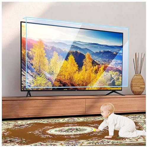 Yiustldd Panel Protector de TV antigolpes para Colgar - Filtro de TV acrílico a Prueba de explosiones Película Protectora de Pantalla de TV de 32 a 55 Pulgadas para Proteger la Vista,43 960×560mm
