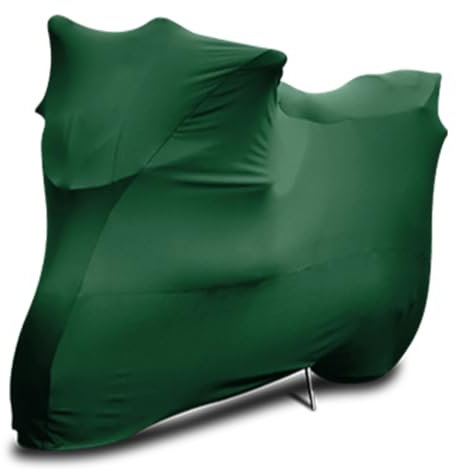 WinPower Bache Moto Intérieur 220 x 95 x 110 CM Housse Scooter Stretch Respirant Anti-poussière Anti-Rayures Couverture de Protection avec Sac de Rangement pour Garage Salon de la Moto, 1 Pièce