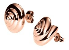 Purelei® Nautical Small Ohrstecker – Kleine Muschelspiral-Ohrhänger, Hängend aus Edelstahl in Gold, Silber oder Roségold – Maritimer Damen-Schmuck im zeitlosen Design – 14,7 mm, 9,15 g (Rosegold)