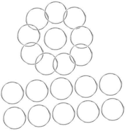 600pcs offener Ringschlüssel Ring Gutter Ständer Türklingel Stromdrahtschlüssel Ringschlüssel FOB Pin Chime Kabelschlüsselhalter Schlüssel Zappel geteilte Ringe Hoops Carabiner Mattesaison Eisen