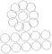 600pcs offener Ringschlüssel Ring Gutter Ständer Türklingel Stromdrahtschlüssel Ringschlüssel FOB Pin Chime Kabelschlüsselhalter Schlüssel Zappel geteilte Ringe Hoops Carabiner Mattesaison Eisen