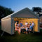 arvioo Gazebo con 2 pareti laterali e 2 ingressi, per creare una soluzione temporanea di spazio, 4 x 6 m, XXL, tenda da magazzino, tenda per attrezzi, resistente al vento, impermeabile, resistente ai