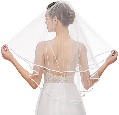 Solihigh Hen Party Veil, Hen Do Veil & Bride to Be Party Accessories, 2 Tier Tulle with Comb for Brides Shower,Bachelorette Parties, and Weddings