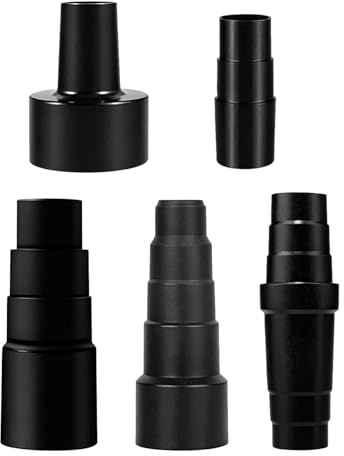 5 Stück Schlauchadapter Universal aus Gummi, Staubsauger Adapter als Reduzierstück für Schlauchdurchmesser, geeignet für viele Staubsauger Modelle
