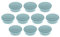 Magnethalter Color, Durchmesser 40 x 13 mm, 10 Stück, hellblau