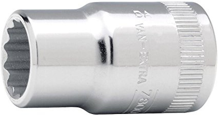Bahco SB7800DM-12 Steckschlüssel-Einsatz, 12 Kant, 1/2 Zoll, 12 mm