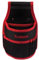 Toolland Nägel-Gürteltasche, Nylon, mit Fächern und Schlaufen, Schwarz/Rot