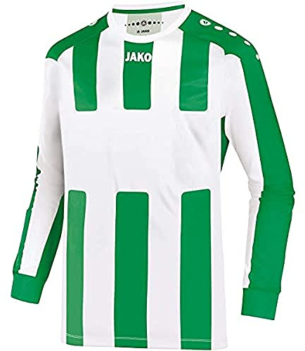 JAKO Kinder Fußballtrikots LA Trikot Milan, Weiß/Sportgrün, 140, 4343