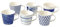 Royal Doulton Pazifik 9 cm Porzellan Pacific Tassen, 6 Stück, blau, 13.72 cm, 6