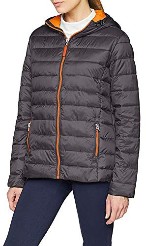 Result Urban Snowbird Men's Padded Hooded Jacket, Grey/Orange, L