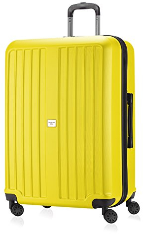 HAUPTSTADTKOFFER - X-Berg - Valise Grande Bagages rigides avec Extension, ABS, 75 cm, 126 L, Jaune