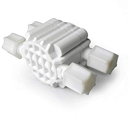 4-Wege-Hydraulik-Absperrventil für Umkehrosmose. Steuert die Produktion automatisch, wenn ein voller Tank erkannt wird. Bbagua: Effizienz und Komfort.