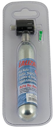 Lalizas Ersatzpatrone für automatische/manuelle Rettungsweste Erwachsene | Kunststoff | Für Rettungsweste Material: Metall | aufblasbar CO2-Patrone