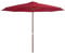 vidaXL Sonnenschirm 350cm Burgunderrot Gartenschirm Ampelschirm Marktschirm