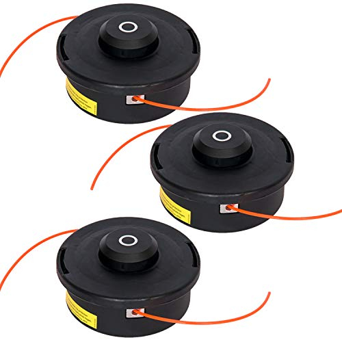 Fadenkopf für Motorsense Set 3 Stk Fadenspule Doppelfadenkopf Tippautomatik(3GL)