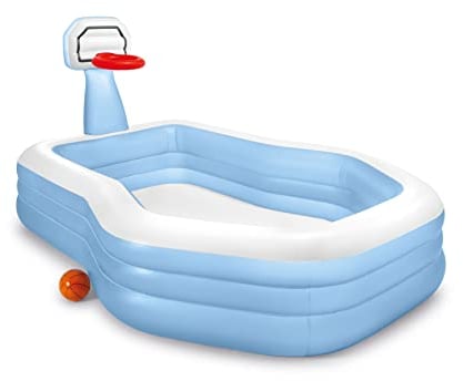 INTEX - Piscina infantil INTEX con canasta de basket y pelota (57183)