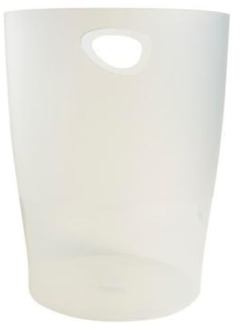 Lot de 8 Corbeille à papier ECOBIN Office blanc givré