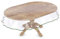 Tischdecke Transparent abwaschbar Durchsichtig Folie mit Saum in Grün Oval 260x140cm 0,5mm