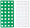 Plus-Plus 9603287 Konstruktionsspielzeug, Big Steckplatte, grün/weiß, 2 Teile