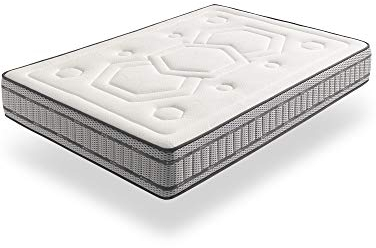 ECCOX - Matratze Dual Memory Doppelseitig Federkernmatratze - Höhe 30 cm - Sommerseitiges 4D-Luftkomfortgewebe Frische Sensation - Winterseitiges Stretchgewebe Hohe Atmungsaktivität (140x200 cm)