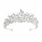 Königin Krone Damen Geburtstagskrone Erwachsene Braut Kopfschmuck Diadem Hochzeit Haarschmuck Silber