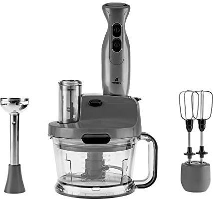 Karaca Pro-Multimax - Robot da cucina spaziale, 2000 W, potente robot da cucina multifunzione con ciotola da 800 ml e molteplici possibilità di utilizzo