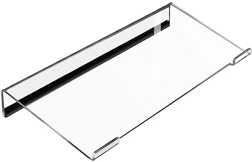 Egchi Small Computer Keyboard Stand, 11.8 x 5.1 Inch- Keyboard Tray for 78 Keys Keyboard, Acrylic Keyboard Riser Lift for Desk, keyboard Holder for Mini Computer Keyboard & Apple Magic Keyboard -Clear