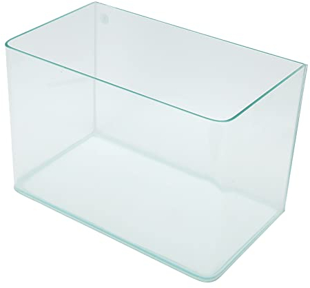 Aquarium, Petit Aquarium en Verre Ultra Transparent, Aquarium à Technologie Plastique Thermoformable avec Bords Hautement Polis pour Betta, Nano, Poisson Rouge, Escargot, Crevette (4,5 kg / 9,9